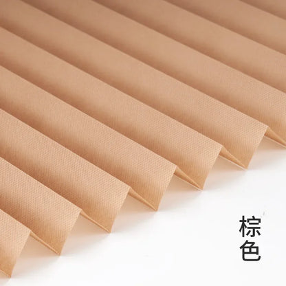 1 PC Easy Installation Window Shades Non-woven Fabric Pleated Zebra Blinds Roller Room Blackout Curtain For Living Room Balcony