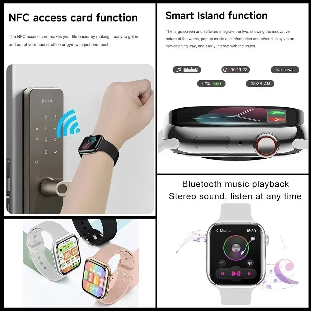 New 2026 Original For Apple Watch X 10 Smart Watch Men Body Temperature Bluetooth Call NFC GPS Sports Women SmartWatch for Apple