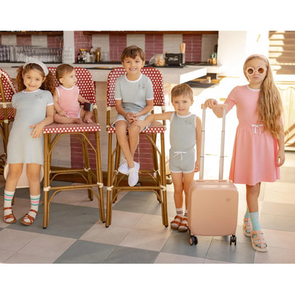 AP SS26 Ringer stamp jersey cotton collection summer boys girls fashion casual clothing dress set shirt family matching clothes