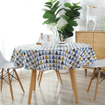 Round Tablecloth Washable Table Cloth Decorative Table Cover for Wedding Holiday Christmas Party Picnic Dining Room Table Covers