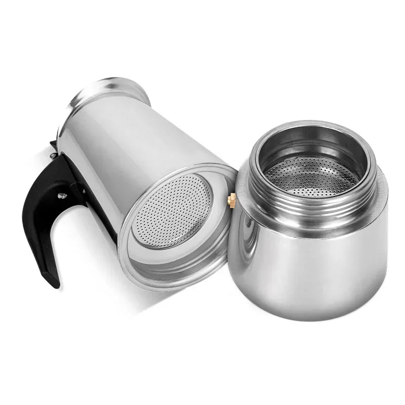 Explosions Stainless Steel Mocha Pot European Coffee Cup Portable Electric Coffee Pot Spot Wholesale