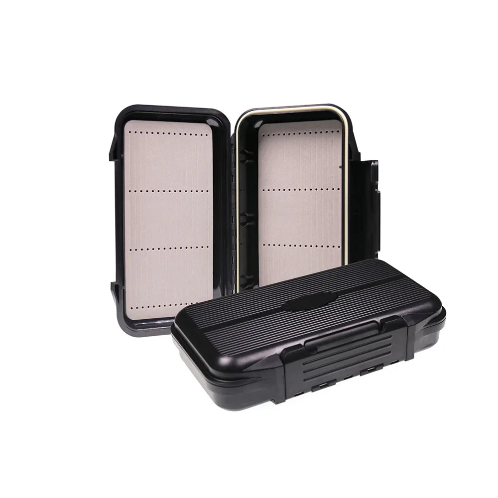 Wifreo 1PC Waterproof Stream Flies Combo Set Box Trout Fishing Fly Cases with Silicone Linear Dry WetNymph Storage Portable Case