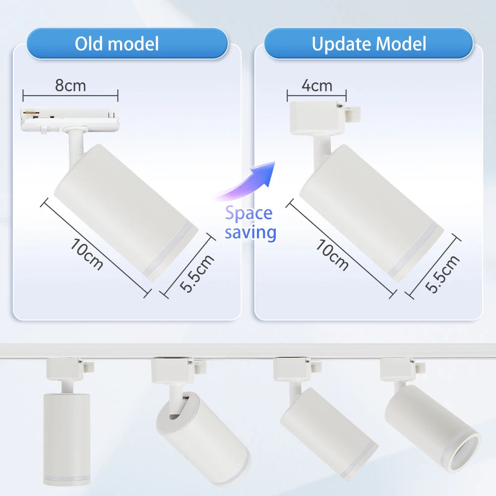 Led Track Light GU10 Spotlight 110V 220V Track Pendant Indoor for Home Decor Kitchen Bedroom Ceiling Lamp Fixture Track Lighting