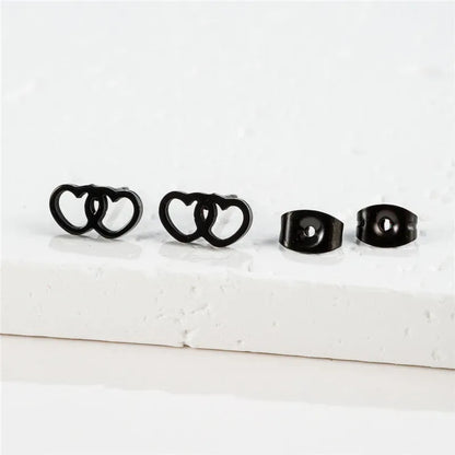 Fashion Small Heartbeat Stud Earrings Medical ECG with Heart Earings for Women Everyday Jewelry Girls Valentine's Day Gift
