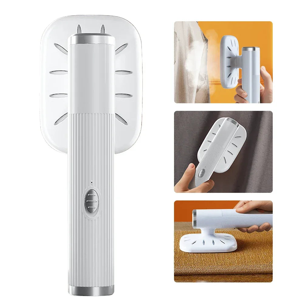 Portable Ironing Machine 360° Ironing Dry & Wet Steam Iron USB Powered Small Garment Steamer for Fabric Clothes Ironing