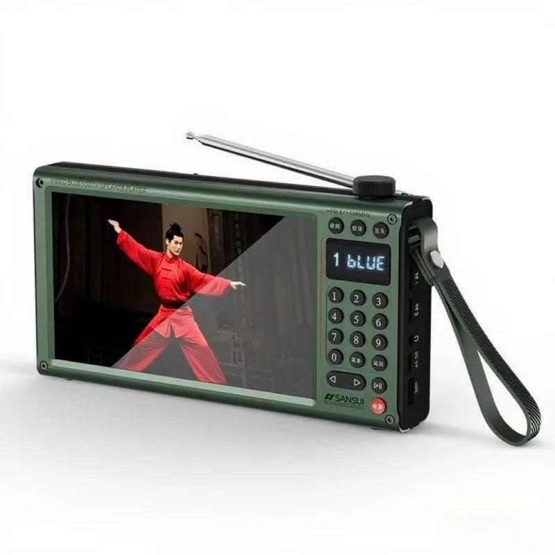 SANSUI F70 new 7-inch high-definition video player with dual card slots one click music selection and ultra long battery life