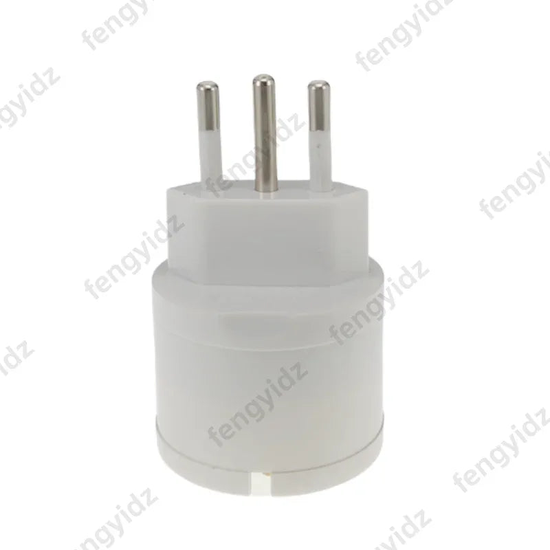 fengyidz 1PCS Italy Travel Plug Adapter  3 Ways Socket with Switch Multi Port Outlet Italian Standard