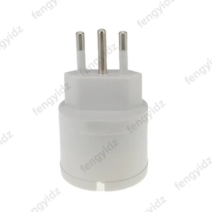 fengyidz 1PCS Italy Travel Plug Adapter  3 Ways Socket with Switch Multi Port Outlet Italian Standard