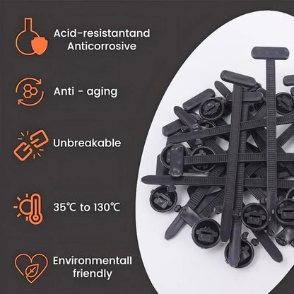 Self-Locking Clip Multi-Purpose General Purpose Nylon Cable Tie Auto Fasteners Screws Replacement Clips Car Accessories 1-40 Pcs