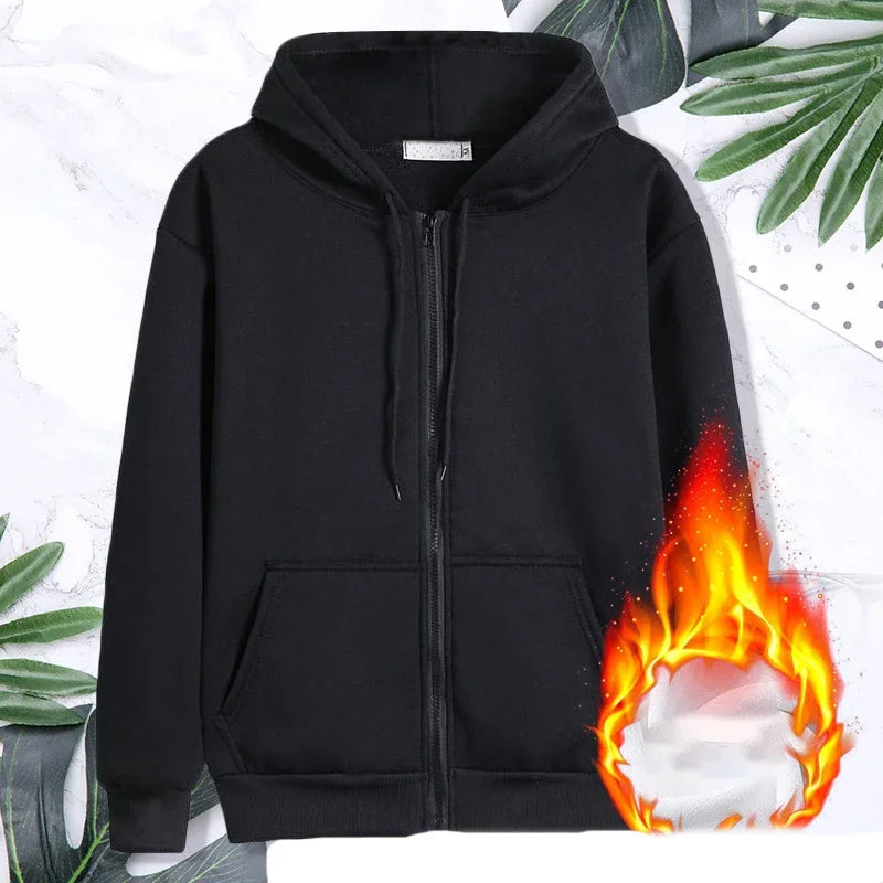 New Women's Fleece Plus Velvet Hoodie Ideal Outdoor Sports Jacket for Running Football Basketball Jogging Fitness