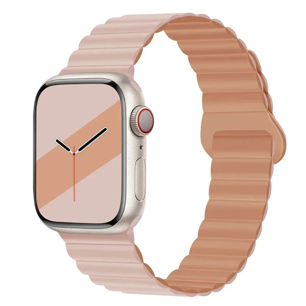 NEW Original Liquid Silicone Magnetic bands for Apple watch band Ultra 2 Series 9 SE iwatch 42mm 44mm 45mm 49mm 38mm 40mm 41mm