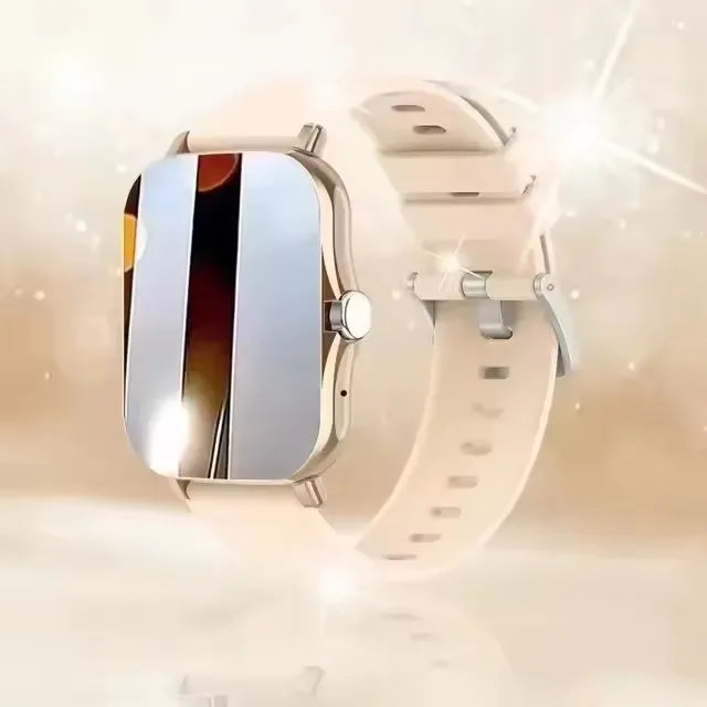 Smart watch with full touch screen, call, message reminder, music control and other functions, compatible with iPhone/android mo