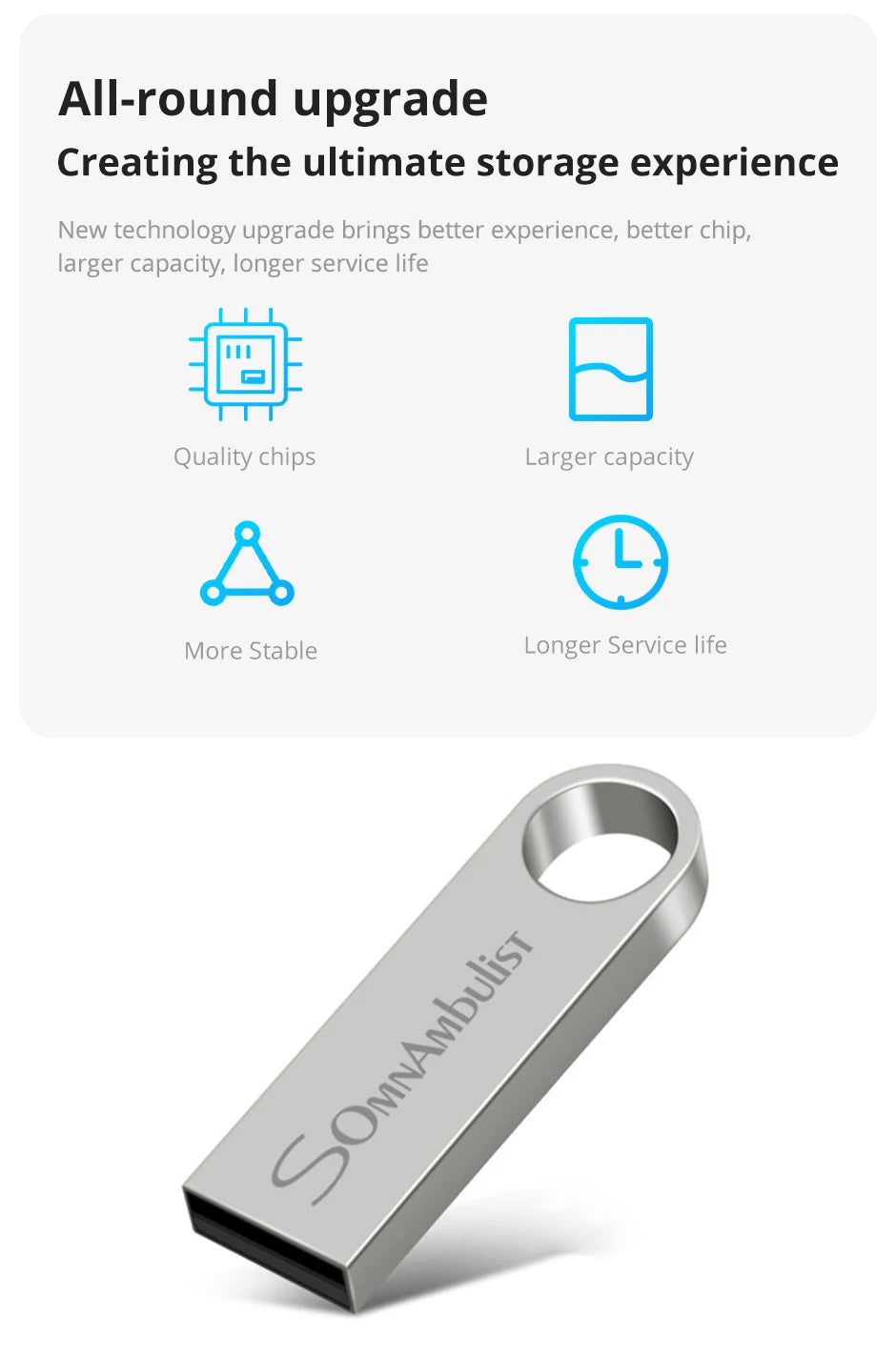 SomnAmbulist Pen Drive 32GB 64GB 128GB High Speed USB2.0 for PC Mobile Mini Pen Drive 16GB 32GB USB Flash Drive 64GB 8GB 4GB
