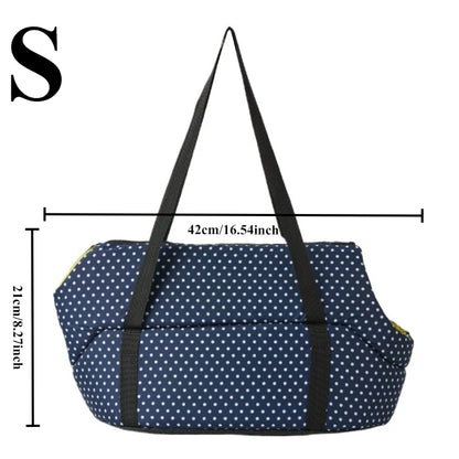 Portable Pet Carrier Bag - Breathable Mesh Winter Warm Foldable Shoulder Handheld Bag, for Small-medium Dogs Cats