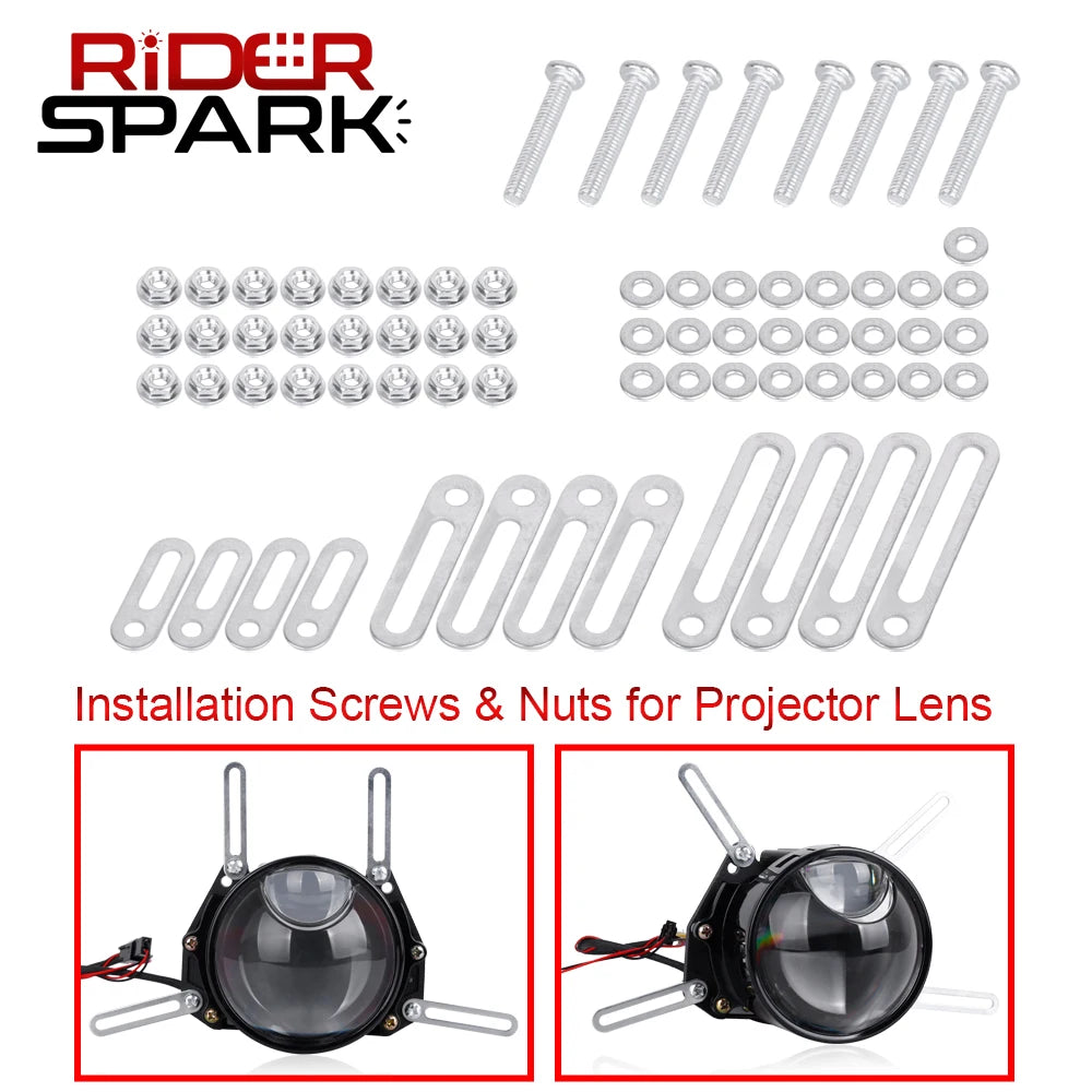 Bi LED Projector Lenses 3 Inch For Hella Headlight Hyperboloid Dual Lens High Beam Laser 6000K Auto Lamp Car Light Retrofit Kit