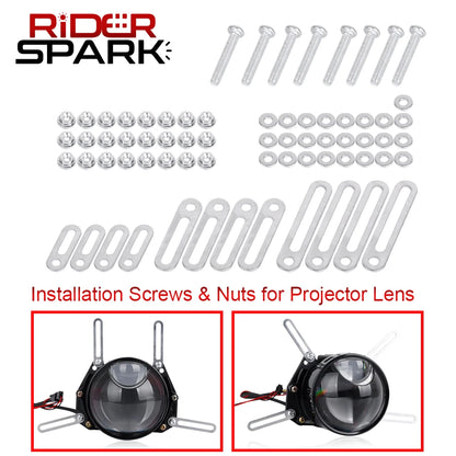 Bi LED Projector Lenses 3 Inch For Hella Headlight Hyperboloid Dual Lens High Beam Laser 6000K Auto Lamp Car Light Retrofit Kit