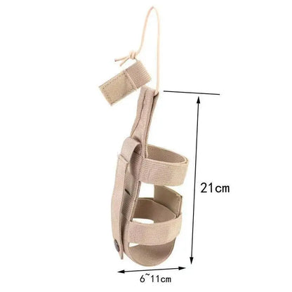 Portable Water Bottle Bag Universal Outdoor Adjustable Water Bottle Holder Durable Fabric Backpack Accessory For Camping Hiking