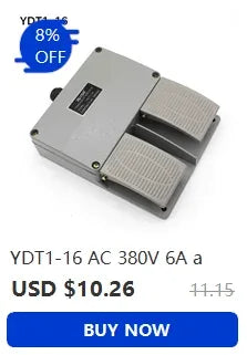 EKW-5A-B AC 380V DC 220V SPDT Momentary Control Foot Pedal Switch for Spot Welding Machine