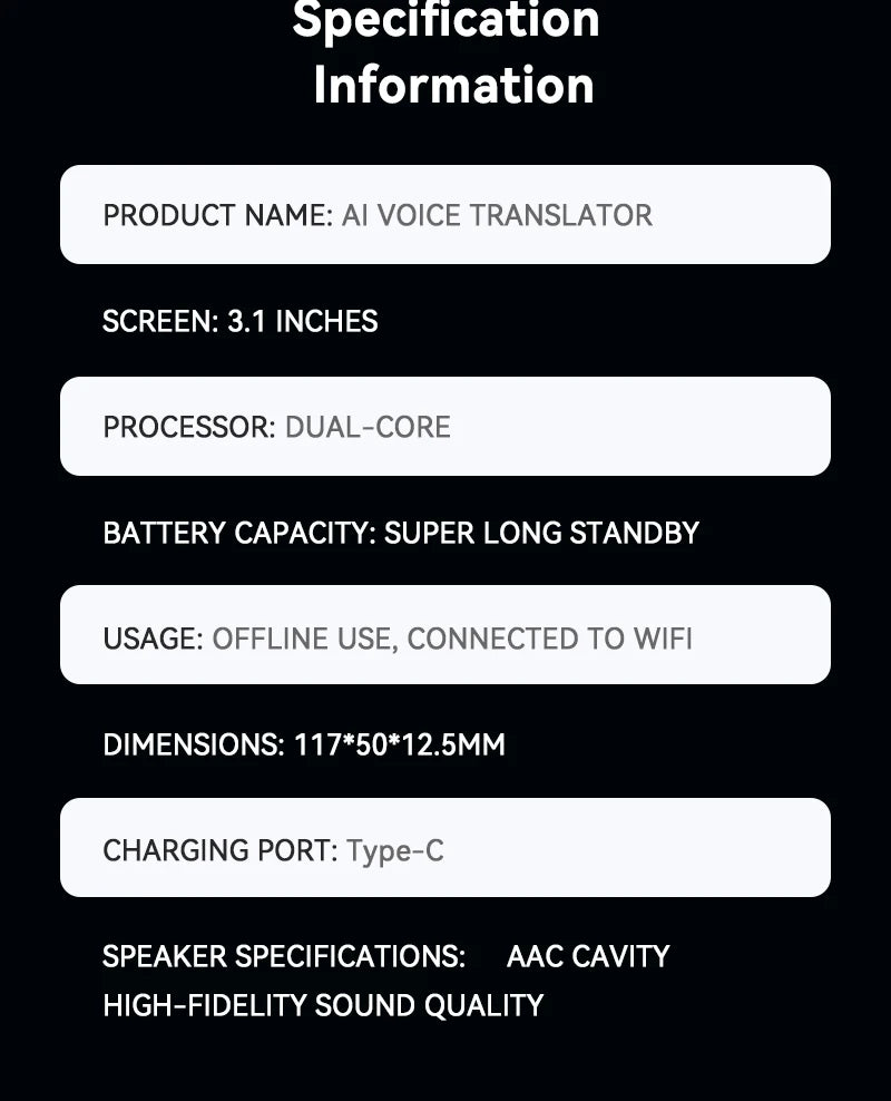 2026 New M30 Smart Voice Translator 139 Online Languages 14 Offline WIFI Photo Recording Dictionary Translation Business Travel