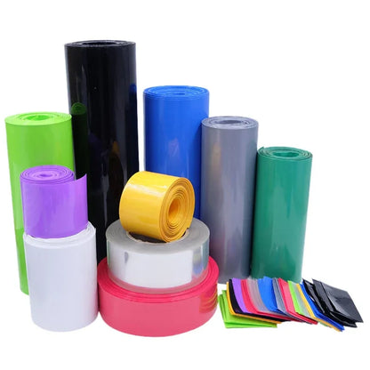 1/8/15M PVC Heat Shrink Tube 18650 Lipo Battery Pack 105mm ~ 300mm Insulated Protection Film Wrap Case Cable Sleeve Fruit Green