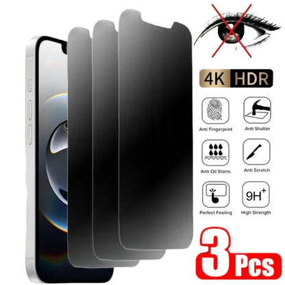 3PCS Privacy Screen Protector for IPhone 16e Tempered Glass for Iphone 16 Pro Max 16E 2025 Anti-Spy GLASS New