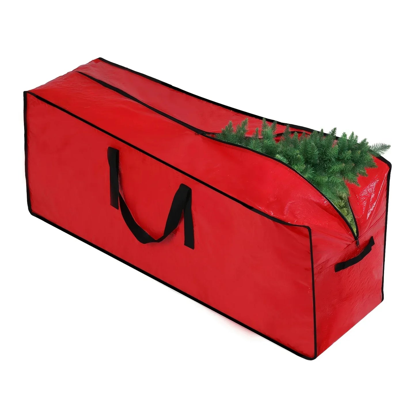 Christmas Tree Storage Bag for Up to 228.6cm Disassembled Trees with Reinforced Handles & Dual Zipper Dust & Moisture Protection