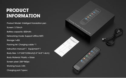X10 Point Reading Translation Pen 3.76 Inches 142 Language Electronic Voice Scanning Pen Mutual Translation Dictionary Pen