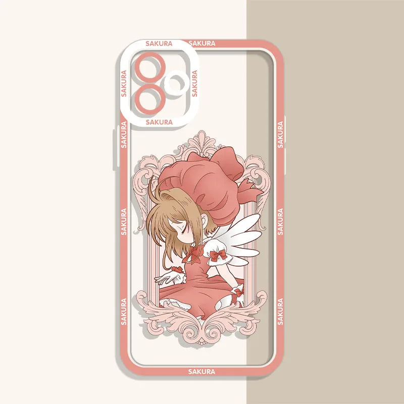 Anime Sakura Clear Case For Xiaomi 13T 12T 11T 10T 14 13 12 11 Lite 5G NE POCO F6 X6 Pro X3 NFC X5 X4 GT F3 F4 F5 M6 M5S C65