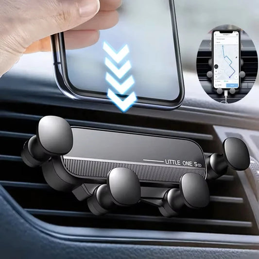 Universal Gravity Car Phone Holder Air Vent Mount Mobile Support for iPhone 13/12 Xiaomi - Automotive GPS Stand by PDG ibma