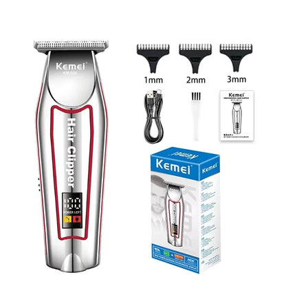 Kemei Men's Electric Hair Trimmer USB Charging Cordless Hair Clipper Reciprocating Twin Blade Beard Shaver KM-2024 KM-034 Kit