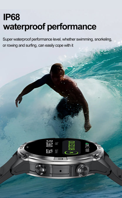 NORTH EDGE NEW GPS Smart Watch 1.43'' HD AMOLED Display Built-in GPS Altitude Barometer Compass Bluetooth Phone Call Smartwatch