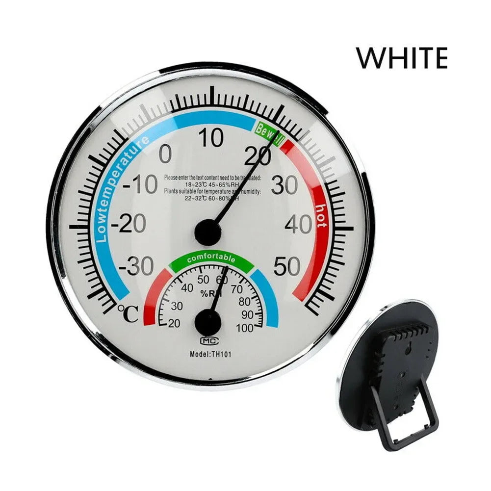 Thermometer Hygrometer Thermo Analog Humidity Temperature Meter Indoor Outdoor Climate Control Garden Thermometer