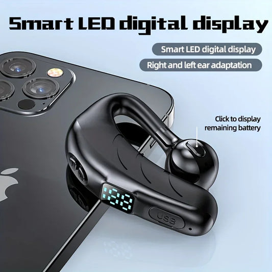 Wireless P13 Pro LED Digital Display Business Earphone Long Standby Sport Wireless 5.2 Headphone HiFi Subwoofer For Phones