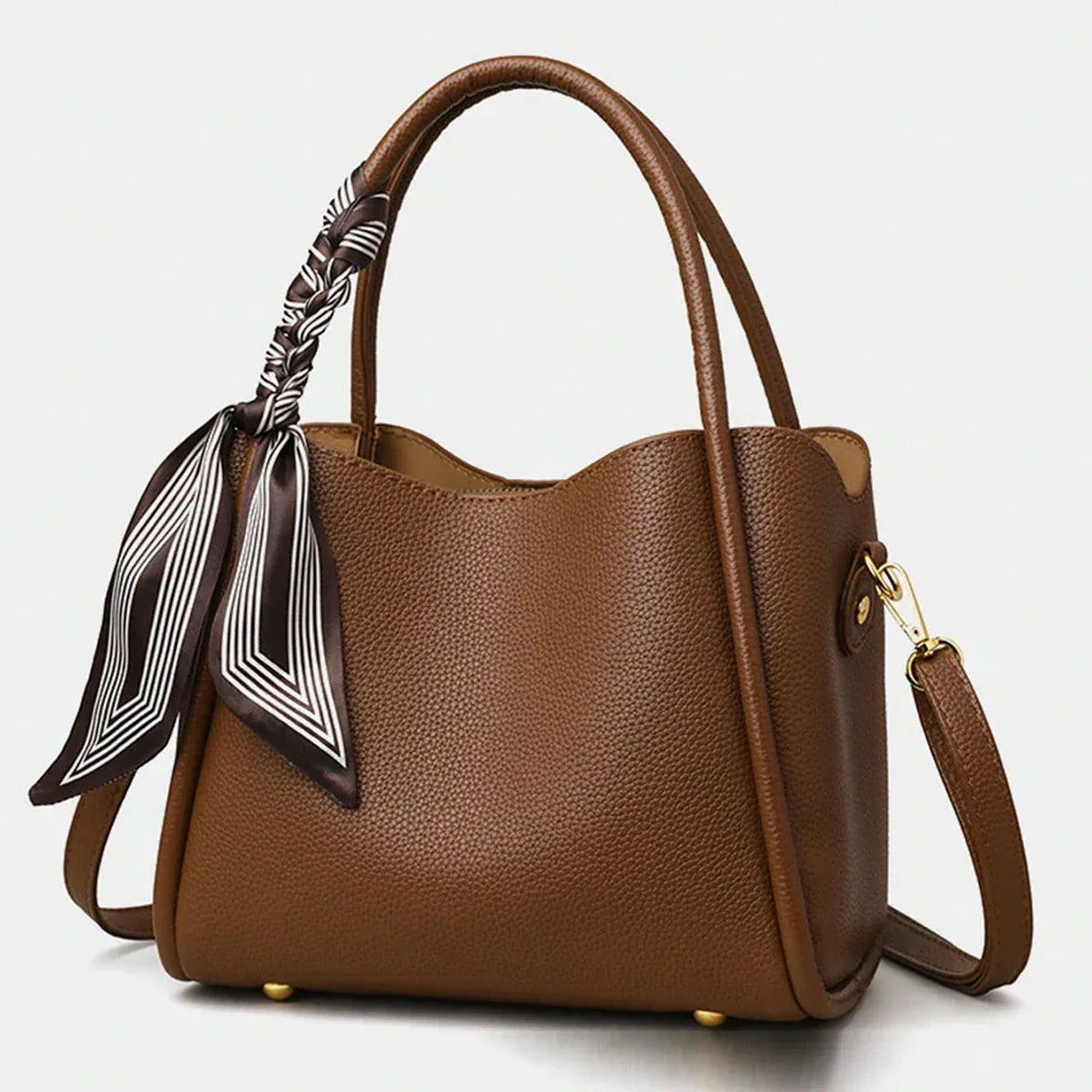 New autumn and winter fashion all-match retro style handbag solid color adjustable shoulder strap shoulder messenger bag