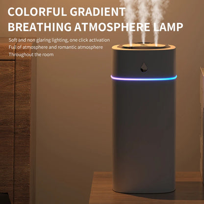Triple-Nozzle 600mL Waterdrop Mist Humidifier: Fast & Gentle Moisture for Your Space