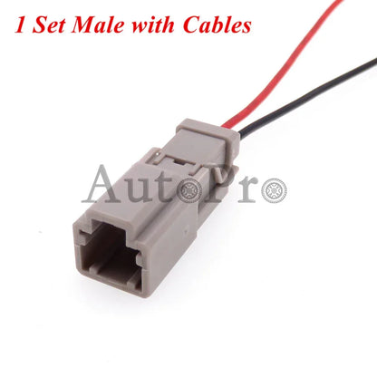 1 Set 2 Hole 6098-0240 6098-0239 AC Assembly Auto Wiring Harness Plastic Housing Unsealed Socket Car Trunk Lock Plug For Honda