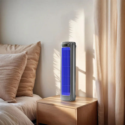 USB Plug-in Portable Tower Fan 3 Speed Desktop Fan 2000mAh Rechargeable Quiet Standing Fan 300x80x80mm Wall Mount Fan