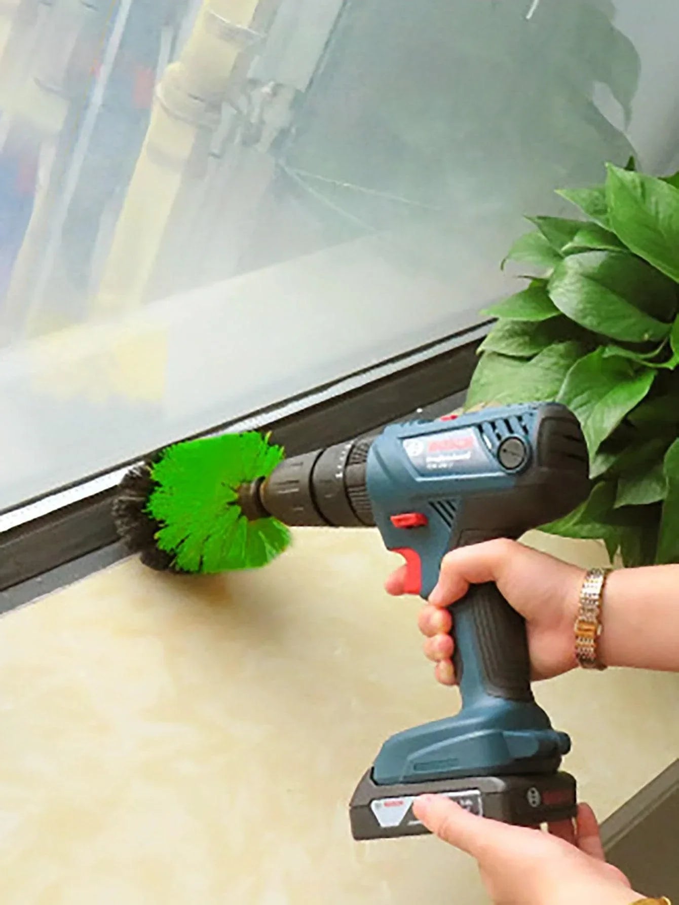 3Pcs/Set Electric Scrubber Brush Drill Brush Kit Plastic Round Cleaning Brush For Carpet Glass Car Tires Nylon Brushes