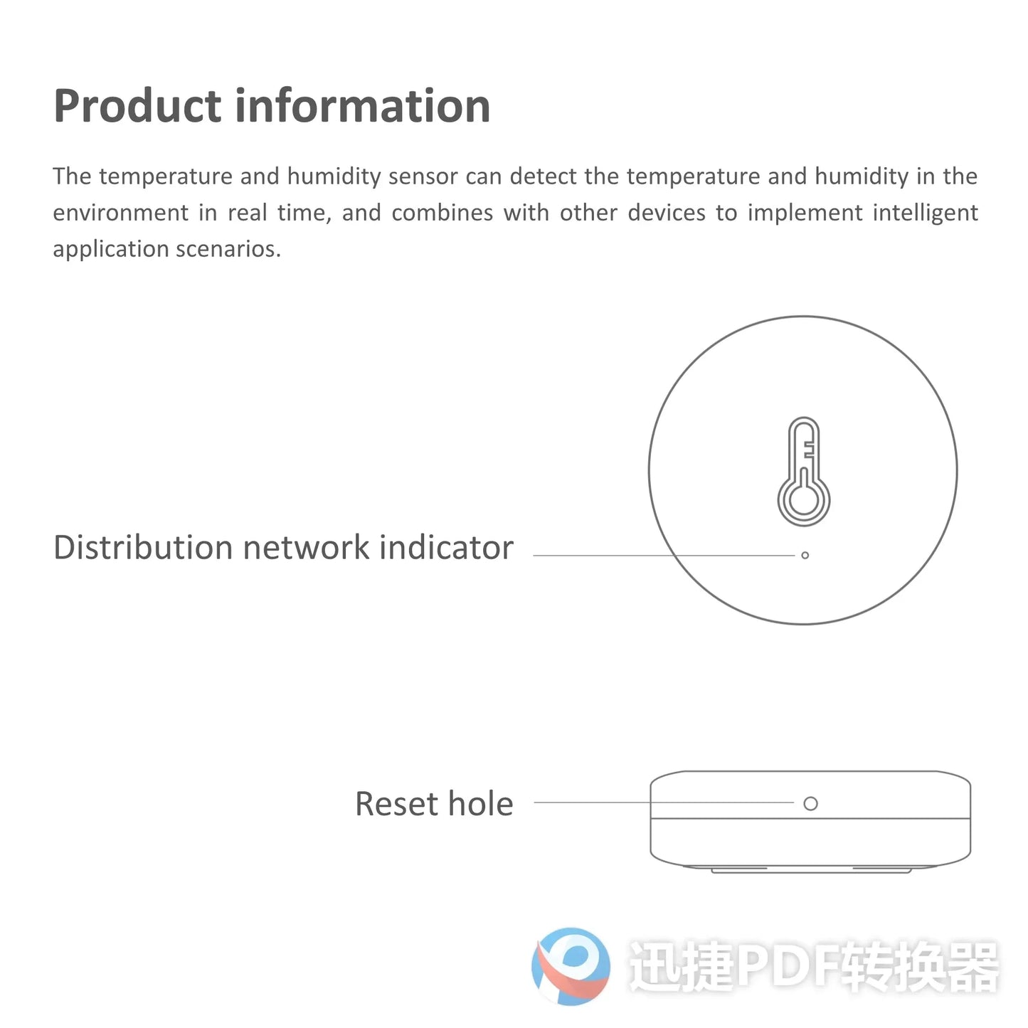 Zigbee Temperature Humidity Sensor Indoor Thermometer Hygrometer App Remote For Smart Home Life Work With Alexa Google Assistant