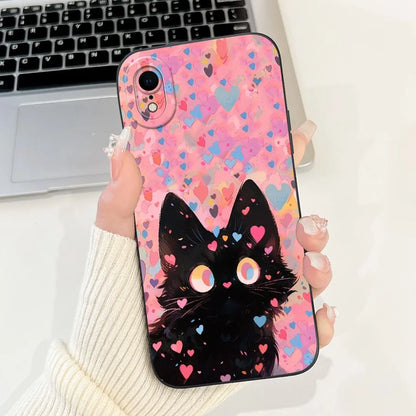 For iPhone X XR XS SE 2020 Case iPhoneX Liquid Soft Silicone Case For iPhone x s XR Back Cover For iphone se 2020 Phone Bumper