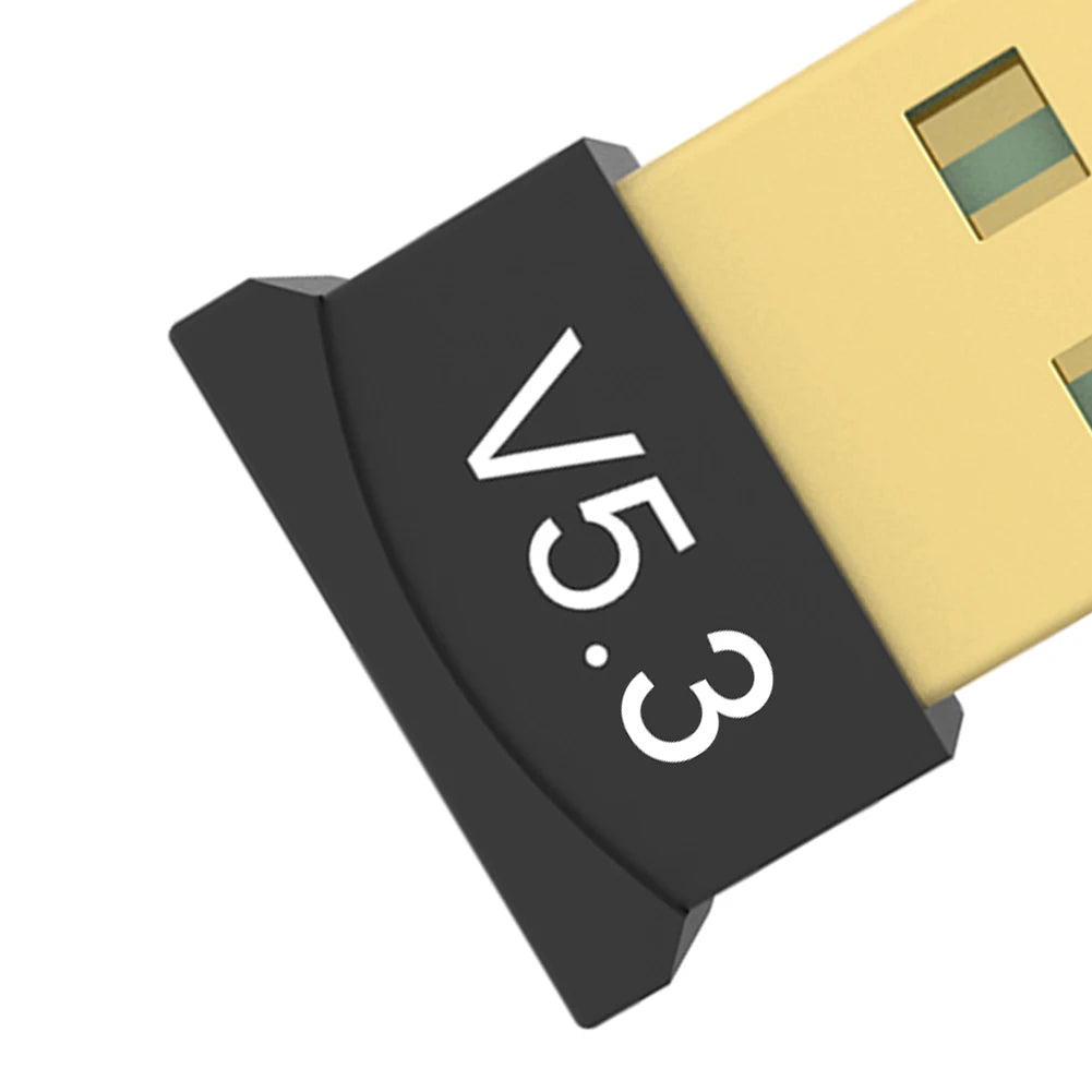 USB Bluetooth-Compatible 5.3 Adapter Support Windows 11/10/8.1 BT Audio Transmitter USB Dongle for Computer PC Laptop Earphone