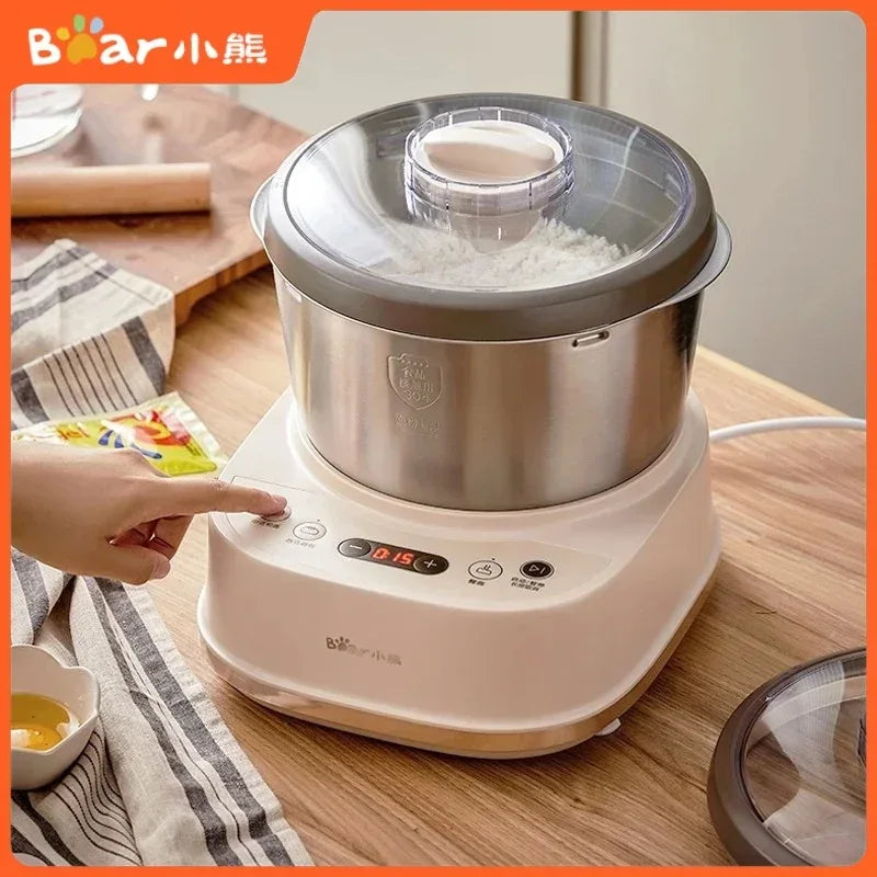 5L Electric Dough Mixer Household Timing Dough Kneading Machine Stand Mixer Microcomputer Control Flour Fermentation Mixer