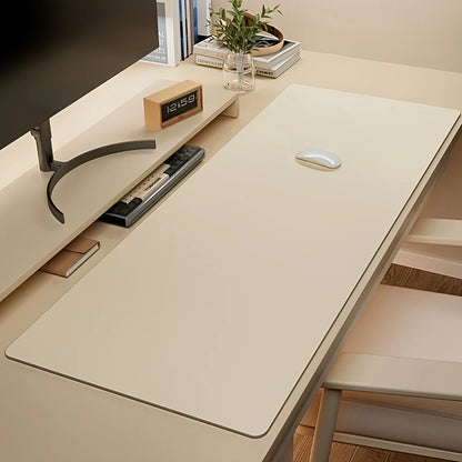 1pc Large Faux Leather Mouse Pad, Non-Slip Waterproof Desk Pad for Office, Desk, Mouse Pads for DeskEasy To Clean, Mouse Pads