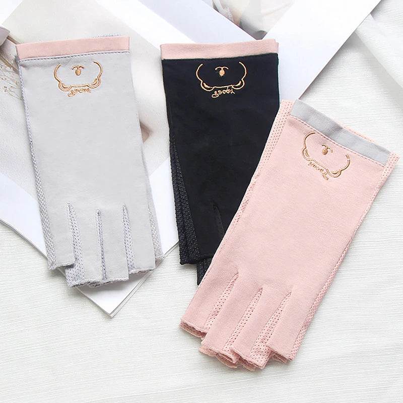 1 Pair Anti UV Nail Gloves UV Gel Shield Glove Fingerless Manicure Nail Art Tools LED Lamp Nails Dryer Radiation Hand nail tools