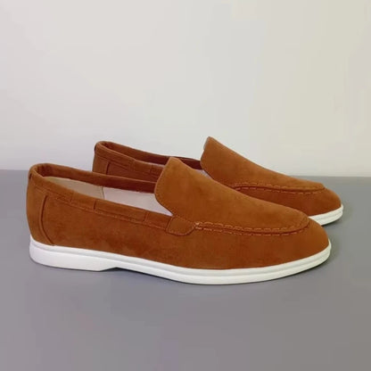 Fashion Classic Suede Leather Loafers Men Casual Shoes Luxury Brand Mens Breathable Slip on Driving Shoes Moccasins