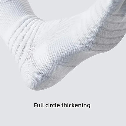 3 Pairs Men's Comfort Fit Cushion Performance Athletic Crew Socks For Outdoor Sports