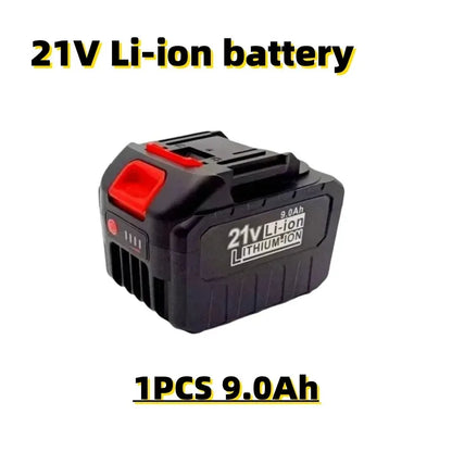 21V Lithium Battery Rechargeable 3.0/6.0/9.0Ah Batteries High-current High Discharge 21 Volt Replace Battery For Screwdriver