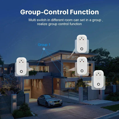 16A Israel Plug Tuya Smart Wifi Power Plug Wireless Socket Outlet Work with Alexa Google Home Assistant Smart Life APP