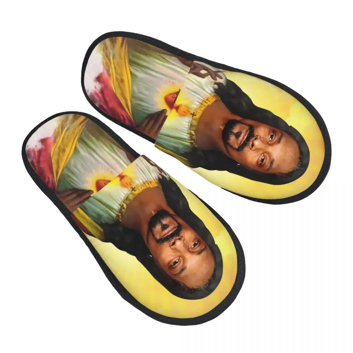 Snoop Dogg Goes Jesus Guest Slippers for Bedroom Women Custom Print House Slipper
