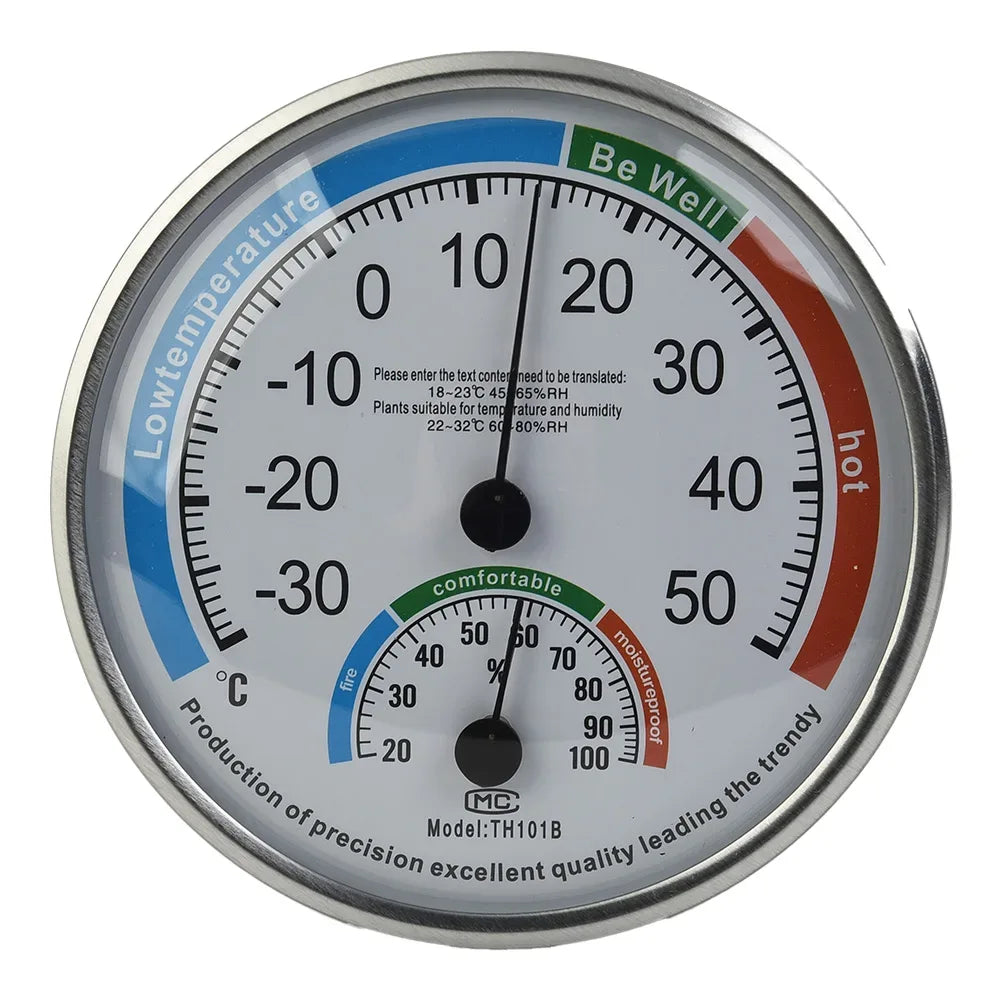 Thermometer Hygrometer Thermo Analog Humidity Indoor Climate Control Home Office Outdoor Garden Restaurant Measuring Tool